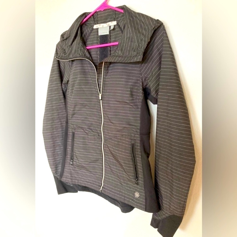 Athleta Open Road Running JacketHood Water Resistant Vented Full Zip Xxs